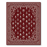 Ornate Red Floral Persian Area Rug