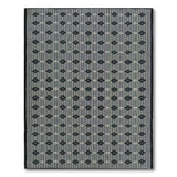 Black White Diamond Geometric Geometric Modern Area Rug