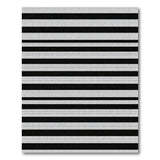 Geometric Modern Striped Bold Black White Striped Area Rug