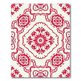 Red Persian Floral Mandala Area Rug