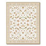 Beige Floral Persian Area Rug