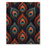 Peacock Feather Multi-Color Area Rug