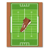 Football Field Cleat Area Rug