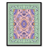 Vibrant Pink Purple Traditional Persian Area Rug