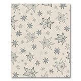 Beige Grey Star Snowflake Area Rug