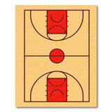 Geometric Modern Basketball Court Geometric Area Rug