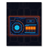 Multi-color and Patterns Neon Cyber Circuit Geometric Area Rug