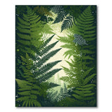 Green Lush Fern Glade Area Rug