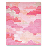 Dreamy Pink Layered Clouds Area Rug