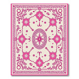 Pink Floral Medallion Persian Rug