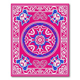 Pink Vibrant Pink Persian Mandala Area Rug