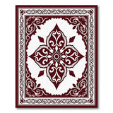 Red Traditional Persian Ornate Red Persian Floral Area Rug