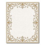 Traditional Persian Gold and Silver Ornate Gold Border Traditional Persian Rug