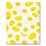 Yellow Cute Cartoon Fried Egg Yellow Area Rug