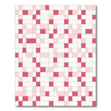 Pink Block Geometric Area Rug
