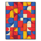 Vibrant Geometric Multi-Color No. 12 Area Rug