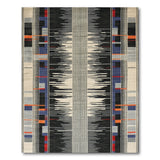 Bold Geometric Multi-Color Stripe Area Rug