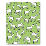 Playful Safari Animals Green Kids Rug