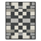 Bold Black White Geometric No. 4 Area Rug