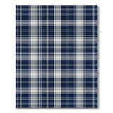 Geometric Modern Blue and Teal Navy Blue Plaid Area Rug