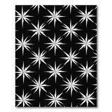 Starburst Geometric Black White Area Rug