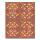 Vibrant Rainbow Lattice Area Rug