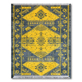 Bold Yellow Geometric Southwestern Area Rug