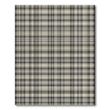 Black White Plaid Check Area Rug