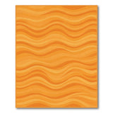 Orange Wave Area Rug