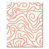 Abstract Area Pink Pink Swirl Abstract Area Rug