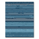 Blue and Teal Blue Teal Geometric Area Rug