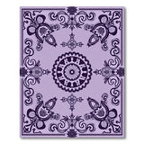 ODIKA Washable Purple Bohemian Medallion Rug - Low Pile Non-Slip Traditional Area Rug