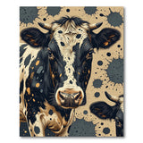 Spotted Holstein Cow Portrait Area Rug