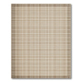 Beige and Neutral Beige Gridline Woven Area Rug