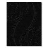 Black and White Black White Abstract Swirl Area Rug