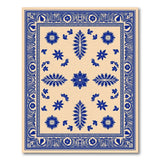 Traditional Persian Blue and Teal Ornate Blue Floral Persian Area Rug