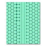 Modern Green Hexagon Honeycomb Area Rug