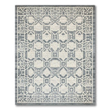Lattice Grey Geometric Lattice Area Rug