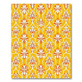 Vibrant Orange Floral Persian Area Rug