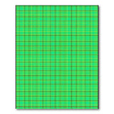 Green Vibrant Green Plaid Check Area Rug