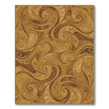 Brown Tan Swirl Abstract Area Rug