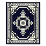 Navy Persian Medallion Traditional Persian Area Rug