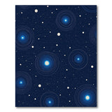 Cosmic Orbit Blue Area Rug