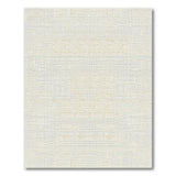 Beige Textured Geometric Block Area Rug