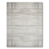 Grey Modern Grey Plaid Woven Area Rug