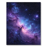 Purple Purple Nebula Cosmic Area Rug