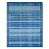 Blue and Teal Geometric Modern Blue Teal Striped Geometric Area Rug