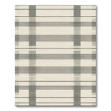 Beige Grey Plaid Geometric Area Rug