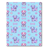 Rainbow Puppy Kids Washable Area Rug