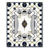 Ornate Navy and Gold Persian Motif Area Rug